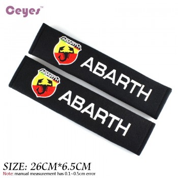 Seat Belt Cover Pure Cotton Car Styling Case For Fiat 500 Abarth Punto 124 125 500 695 OT2000 Accessories Car-Styling 2pcs/lot