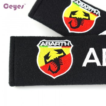 Seat Belt Cover Pure Cotton Car Styling Case For Fiat 500 Abarth Punto 124 125 500 695 OT2000 Accessories Car-Styling 2pcs/lot