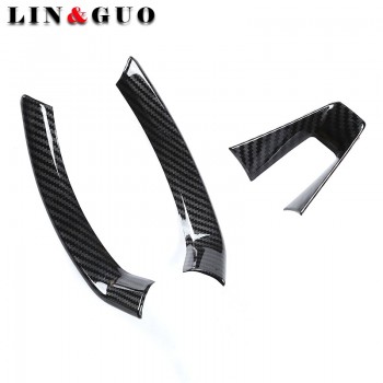 Car modification High quality ABS carbon fiber steering wheel decorative sticker for Alfa romeo giulia stelvio car styling