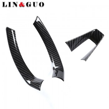 Car modification High quality ABS carbon fiber steering wheel decorative sticker for Alfa romeo giulia stelvio car styling