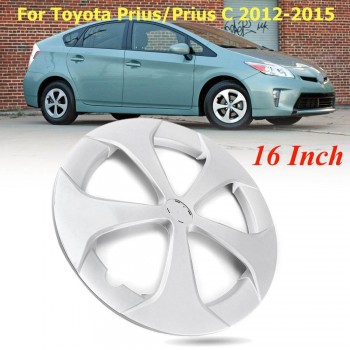 1 / 2 pcs for Toyota Prius/Prius C 2012 2013 2014 2015 16 5-spoke Silver Hub caps Wheel Cover 4260247060 570-61167