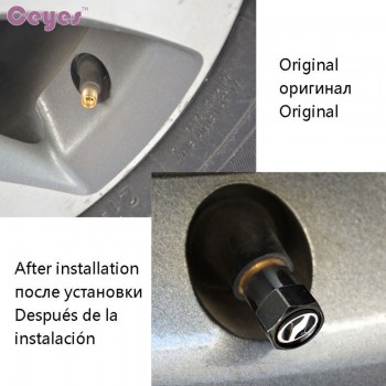Ceyes Car Styling Auto Wheel Tire Valve Tyre Stem Air Caps Case For Toyota Voxy Vellfire Car Emblem Accessories Car-Styling 4pcs