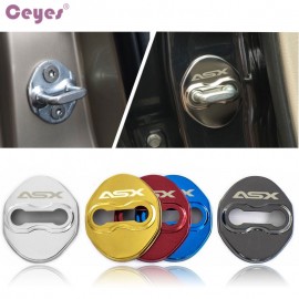 Ceyes JDM Car Styling Car Buckle Case For Mitsubishi ASX 2012 Accessories Auto Door Lock Decoration Cover Car-Styling 4pcs/lot