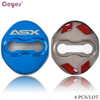 Ceyes JDM Car Styling Car Buckle Case For Mitsubishi ASX 2012 Accessories Auto Door Lock Decoration Cover Car-Styling 4pcs/lot