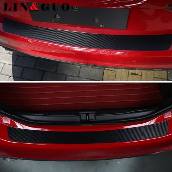 Car tail box with Anti-scrape 3D carbon fiber decorative sticker fit for Alfa romeo giulia car styling