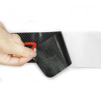 4PCS carbon fiber vinyl sticker Car Door Sill Scuff Plate For alfa romeo 159 147 156 giulietta 147 159 Auto Parts Accessories