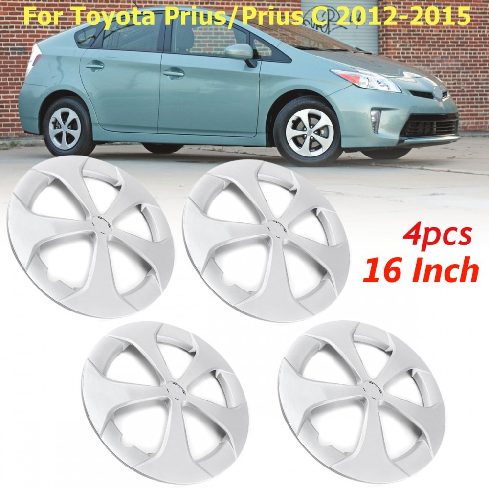 4pcs 16 5-spoke Silver Hubcap Wheel Cover For Toyota Prius/Prius C 2012 2013 2014 2015 4260247060