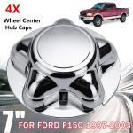 4Pcs 7 Inch Wheel Hub Center Cap Chromium Cover Durable Auto Bolt Caps Car Styling Decor For Ford F150 for Expedition 1997-2003