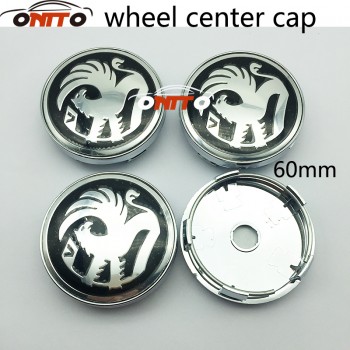 Hot selling 100pcs 60mm black red Vauxhall logo Car emblem Wheel Center Hub Cap Rim Badge cover styling