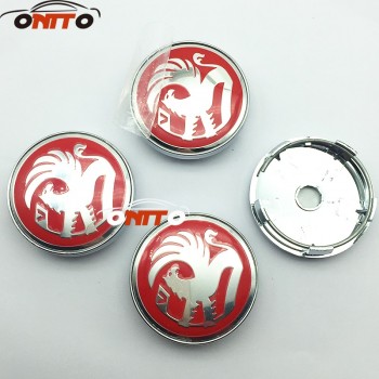 Hot selling 100pcs 60mm black red Vauxhall logo Car emblem Wheel Center Hub Cap Rim Badge cover styling