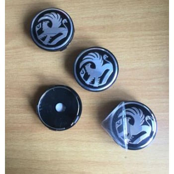 Hot selling 100pcs 60mm black red Vauxhall logo Car emblem Wheel Center Hub Cap Rim Badge cover styling