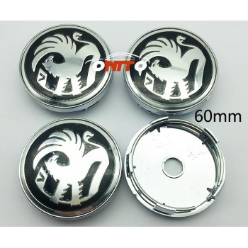 Hot selling 100pcs 60mm black red Vauxhall logo Car emblem Wheel Center Hub Cap Rim Badge cover styling