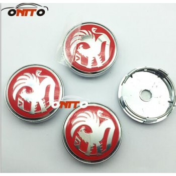 Hot selling 100pcs 60mm black red Vauxhall logo Car emblem Wheel Center Hub Cap Rim Badge cover styling