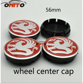 Hot selling 100pcs 60mm black red Vauxhall logo Car emblem Wheel Center Hub Cap Rim Badge cover styling