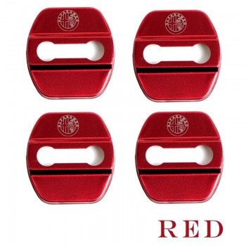 4pcs/lot Auto Waterproof Door Lock Cover Case For Alfa Romeo Giulietta Stelvio Emblems Car Accessories Car-Styling