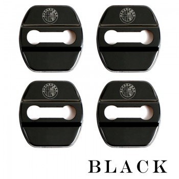 4pcs/lot Auto Waterproof Door Lock Cover Case For Alfa Romeo Giulietta Stelvio Emblems Car Accessories Car-Styling