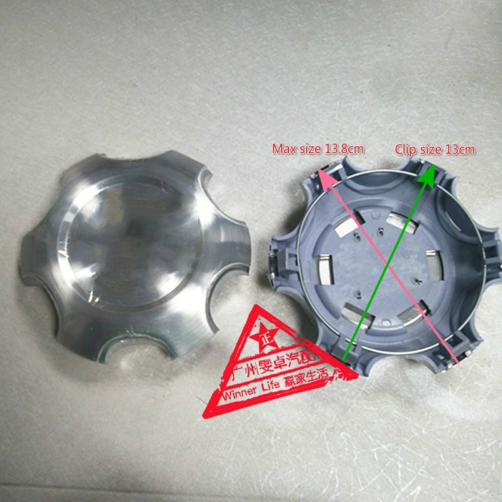 New 4Pcs Silver Full Chrome Wheel Center Hub Cap Alloy Hubcaps Fit For 2003 - 2013 Toyota Land Cruiser 4000 Prado 4.0L