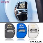 Ceyes Car Styling Auto Door Lock Cover Fit For Lada Xray Vesta For Renault Latitude Captur Scenic Megane Accessories Car-Styling