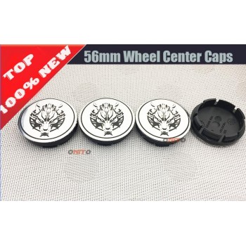 Wholesale Car Wheel Hub caps 100pcs/lot Car Wheel Center Hub Cap Car Rim Emblem Badge cover for wolf head logo Car Styling