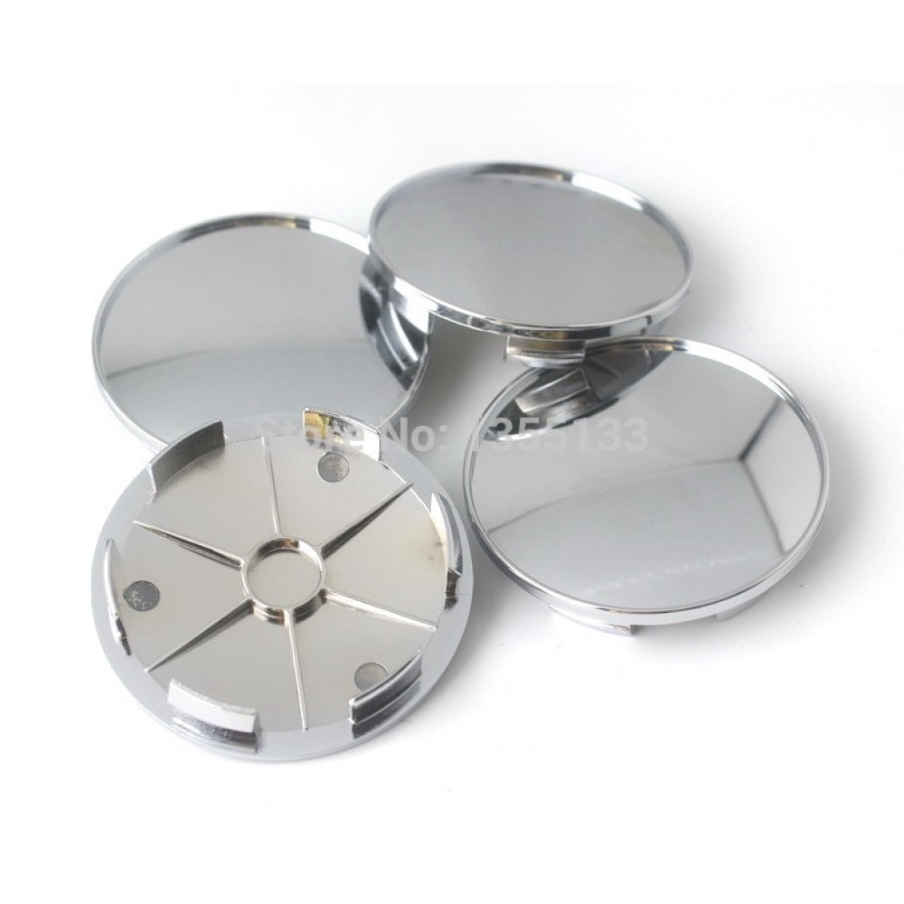 40pcs Free shipping 68mm Wheel Center Hub Cap Universal blank cap clip 62mm/2.43 inches Chrome