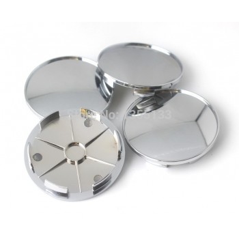 40pcs Free shipping 68mm Wheel Center Hub Cap Universal blank cap clip 62mm/2.43 inches Chrome