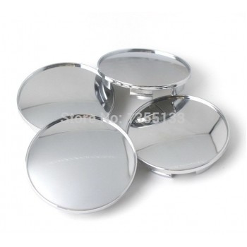 40pcs Free shipping 68mm Wheel Center Hub Cap Universal blank cap clip 62mm/2.43 inches Chrome