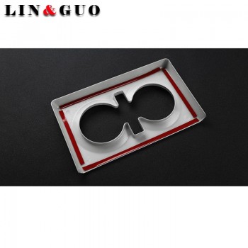 ABS Chrome Rear Row Cup Holder Frame Cover Trim Auto Interior For Alfa Romeo Giulia 2017 Car-styling Accessories