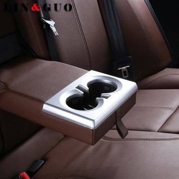 ABS Chrome Rear Row Cup Holder Frame Cover Trim Auto Interior For Alfa Romeo Giulia 2017 Car-styling Accessories