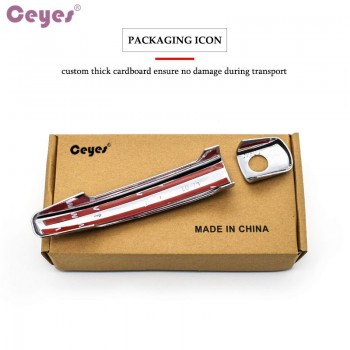 Ceyes Car Styling Chrome Trim Decoration Silver Cover Fit For Peugeot 206 207 208 307 308 406 407 508 2006 3008 Auto Accessories