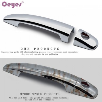 Ceyes Car Styling Chrome Trim Decoration Silver Cover Fit For Peugeot 206 207 208 307 308 406 407 508 2006 3008 Auto Accessories