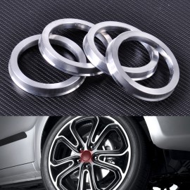 CITALL 4pcs 73.1 to 59.1mm Aluminum Hub Centric Wheel Bore Centering Rings OD=73.1mm ID=59.1mm for Ford Honda Nissan Kia VW Audi