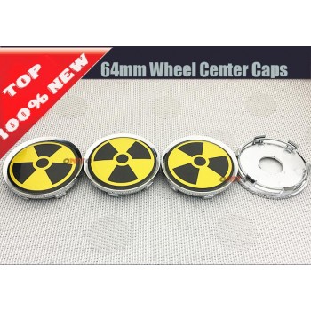 4pcs/lot Car Wheel Dust-proof emblem covers 135mm 60mm 56mm 64mm Auto wheel center cap car styling for Bomb Weapon Sign