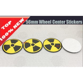 4pcs/lot Car Wheel Dust-proof emblem covers 135mm 60mm 56mm 64mm Auto wheel center cap car styling for Bomb Weapon Sign