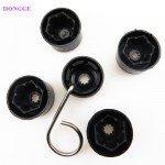 HONGGE Qty 5 Wheel Lug Nut Cover Anti-theft Caps For VW Jetta Golf Passat Caddy Polo Scirocco 1K0601173A 6X0 012 243 3C0601173A