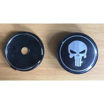 Wholesale 100pcs 60mm Skull Logo Car hubcaps wheel covers rims emblem center cap Wheel Center Hub Cap Car Styling
