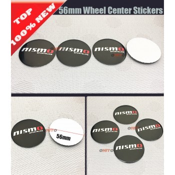 Wholesale 100pcs/lot 56mm 60mm 64mm Wheel Hub Center Caps Emblem Styling Wheel Sticker For nismo logo car emblem badge cover