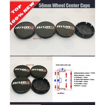 Wholesale 100pcs/lot 56mm 60mm 64mm Wheel Hub Center Caps Emblem Styling Wheel Sticker For nismo logo car emblem badge cover