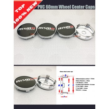 Wholesale 100pcs/lot 56mm 60mm 64mm Wheel Hub Center Caps Emblem Styling Wheel Sticker For nismo logo car emblem badge cover