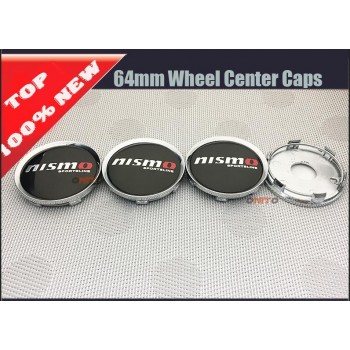 Wholesale 100pcs/lot 56mm 60mm 64mm Wheel Hub Center Caps Emblem Styling Wheel Sticker For nismo logo car emblem badge cover
