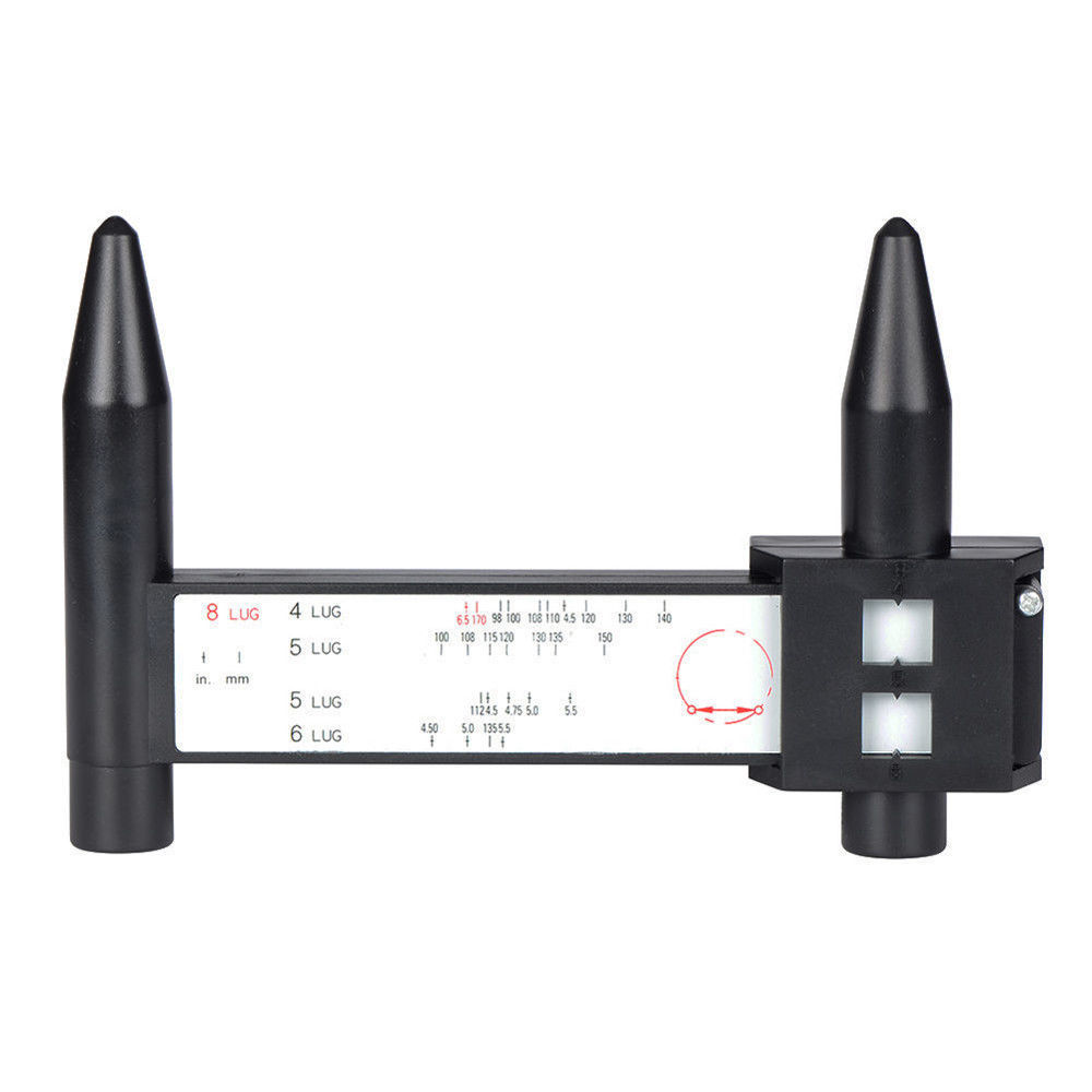 1PC 4 5 6 8 Lug PCD universal Gauge Ruler Rim Car Wheel Bolt Pattern Quick Measuring Measure Hand Tools High Quality
