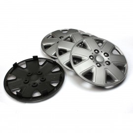 4pcs New 14 Inch Alloy Look Car Wheel Trims Cover Hub Caps Tyre Cap Silver