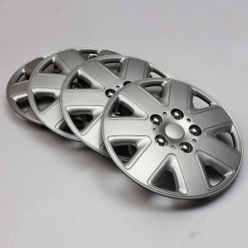 4pcs New 14 Inch Alloy Look Car Wheel Trims Cover Hub Caps Tyre Cap Silver