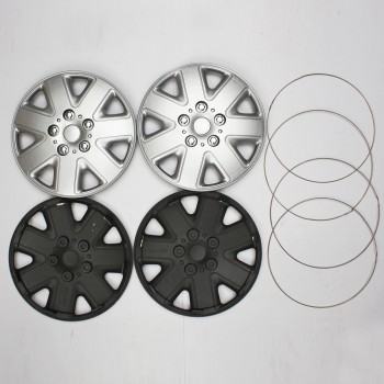 4pcs New 14 Inch Alloy Look Car Wheel Trims Cover Hub Caps Tyre Cap Silver
