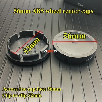 New 4pcs Wheel Center Cap Wheel Rim Badge Covers Hubcap ABS/PVC 56/60/64mm for skull alpina Auto accessories dust-proof decals