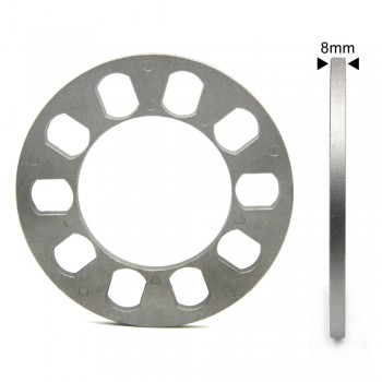 TIROL T12849c 4pcs  Universal Wheel Spacer 5 hole 8mm Aluminum Wheel adapter fit 5 lug 5X114.3 5X120 5X120.7 5X127 FREESHIPPING