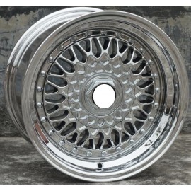 BS RS Chrome Gold Chrome  15 inch 15x8.0 15x9.0  4x100 4x114.3 5x100   Car Aluminum Alloy Wheel Rims fit for Dodge Skoda