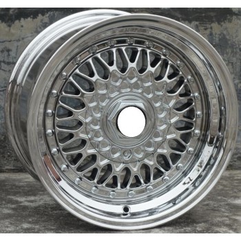BS RS Chrome Gold Chrome  15 inch 15x8.0 15x9.0  4x100 4x114.3 5x100   Car Aluminum Alloy Wheel Rims fit for Dodge Skoda
