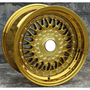 BS RS Chrome Gold Chrome  15 inch 15x8.0 15x9.0  4x100 4x114.3 5x100   Car Aluminum Alloy Wheel Rims fit for Dodge Skoda