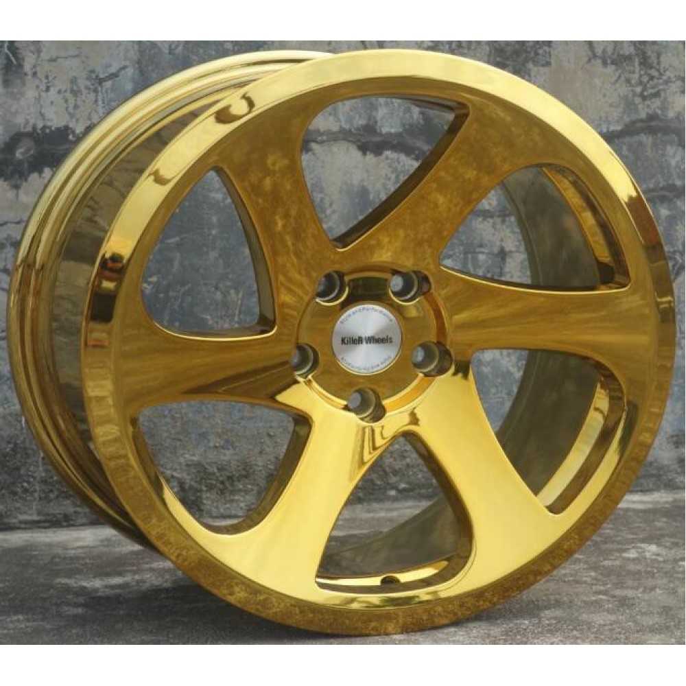 Gold Chrome 18 Inch 18x8.5 18x9.5  5x114.3 5x120  Car Aluminum Alloy Wheel Rims