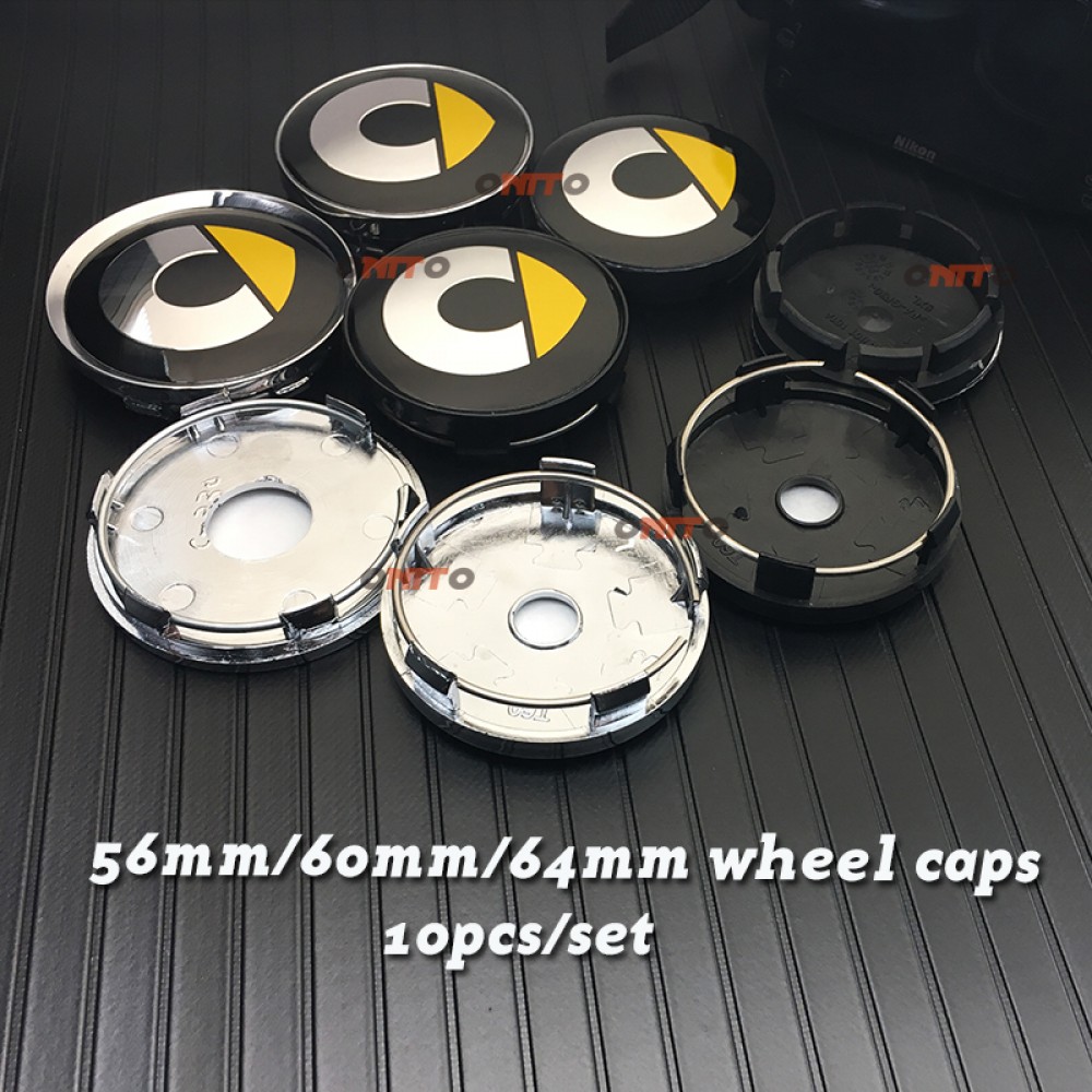 New 56mm 64mm 135MM 5 Spoke New Grey Black 60mm Smart logo car emblem Wheel Center Hub Cap Rim badge decoration covers styling
